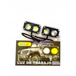 Andowl - Proiectoare din Aluminiu pentru Motocicleta 22W Iluminare Alba Galbena 2 bucati, 25321, tescomak.ro