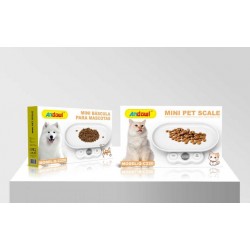 Andowl - Mini cantar digital pentru bucatarie si pentru masurare hrana animale de companie, 25338, tescomak.ro