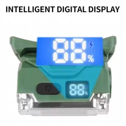 TESCOMAK - Lanterna frontala LED COB multifunctionala portabila cu clema pentru sapca, indicator de alimentare, 25599, tescomak.ro