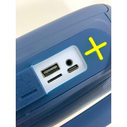 okop - Boxa Portabila, 10W, Bluetooth V5.3, Usb, TF Card, type-c, 1800mAh, RGB led, 25721, tescomak.ro