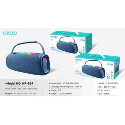 okop - Boxa Bluetooth cu iluminare RGB, difuzor cu sunet surround, 25748, tescomak.ro