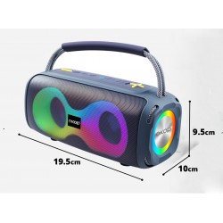okop - Boxa Portabila, 10W, Bluetooth V5.3, Usb, TF Card, type-c, 1800mAh, RGB led, 25876, tescomak.ro