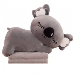 Set de patura si perna pentru copii, jucarie de plus urs Koala, extra moale