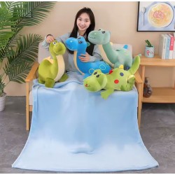 TESCOMAK - Set de patura si perna pentru copii, jucarie de plus dinozaur, extra moale, 26482, tescomak.ro