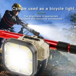 TESCOMAK - Lanterna de cap si pentru bicicleta, reincarcabila, cu baterie litiu, 26647, tescomak.ro