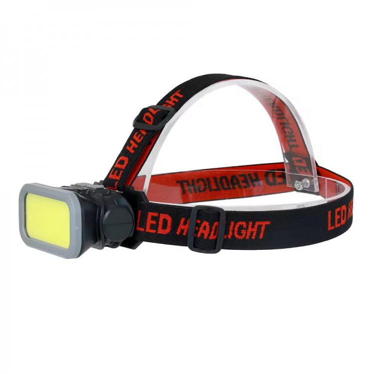 TESCOMAK - Lanterna de cap LED COB, acumulator reincarcabil, rezistenta la apa si praf, iluminare puternica