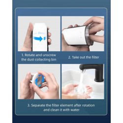 TESCOMAK - Aspirator portabil, auto/acasa, capacitate 150 ml, baterie 5000 mAh, 65 w, 26877, tescomak.ro