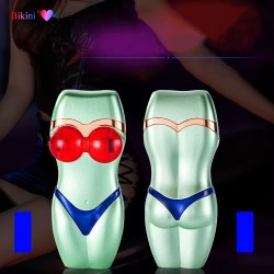 Soleil World - Bricheta reincarcabila cu gaz, rezistenta la vant, cu LED-uri, tip bikini, 26943, tescomak.ro