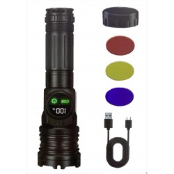 COBA - Lanterna portabila A280 cu zoom LCD in 4 culori si magnet, 27363, tescomak.ro