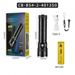 COBA - Lanterna COBA CB-B54-2 din aliaj de aluminiu, raza de actiune 2000m, 27402, tescomak.ro