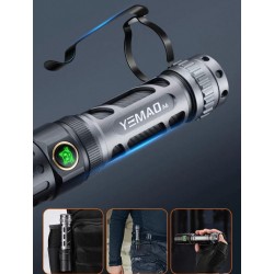 YEMAO - Lanterna tactica EDC A6, 2200 lm, intrerupator Dublu, incarcare USB C, baterie 18650, 5 moduri de iluminare, 27705, tescomak.ro