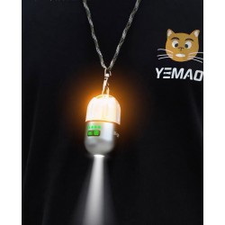YEMAO - Lanterna mini de camping, multifunctionala, reincarcabila, cu baza magnetica si trepied, 27897, tescomak.ro