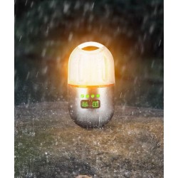 YEMAO - Lanterna mini de camping, multifunctionala, reincarcabila, cu baza magnetica si trepied, 27899, tescomak.ro