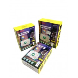 COBA - Proiector solar LED COBA cu panou solar extern, telecomanda, IP66, pentru exterior si interior, 28999, tescomak.ro