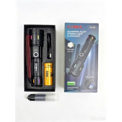 COBA - Lanterna reincarcabila COBA CB-X89, zoom, 9800 mAh, metal, LCD, 500m, 29437, tescomak.ro