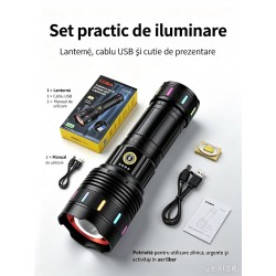 COBA - Lanterna din aluminiu, raza de actiune 2000m, COBA CB-W516, 29478, tescomak.ro