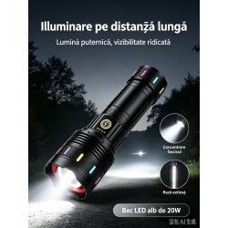 COBA - Lanterna din aluminiu, raza de actiune 2000m, COBA CB-W516, 29482, tescomak.ro