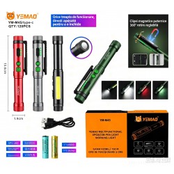 YEMAO - Lanterna de mana YEMAO YM-M45, XPG + COB, Type-C, magnet, 29692, tescomak.ro