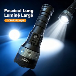 YEMAO - Lanterna LED YEMAO YM-A2-C,  Raza fasciculului 480 m,  Capacitate baterie 5000 mAh, 29772, tescomak.ro