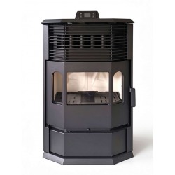 Semineu European cu Trei Fete de Sticla 31kW – 260m², combustibil dublu, peleti si lemn