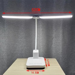 Lampa de birou LED cu cap dublu