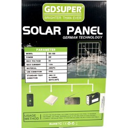 Panou solar fotovoltaic portabil cu functie incarcare telefoane si intrare USB