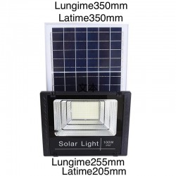 TESCOMAK - Proiector LED SMD, cu panou solar si telecomanda, 36000 mAh LiFePO4, 6000K, 6858, tescomak.ro