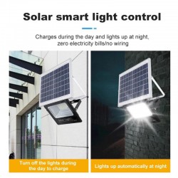 TESCOMAK - Proiector LED SMD, cu panou solar si telecomanda, 36000 mAh LiFePO4, 6000K, 6861, tescomak.ro