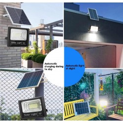 TESCOMAK - Proiector LED SMD, cu panou solar si telecomanda, 36000 mAh LiFePO4, 6000K, 6865, tescomak.ro