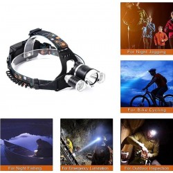 Soleil World - Lanterna de cap cu lumina alba, 10W, 3 moduri, 5000LM, 6908, tescomak.ro