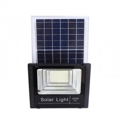 TESCOMAK - Proiector LED SMD, cu panou solar si telecomanda, 36000 mAh LiFePO4, 6000K, 6944, tescomak.ro
