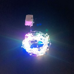 Soleil World - Instalatie decorativa micro LED cu 20 becuri, cu baterii, fir de 2 m-STEA, 7598, tescomak.ro