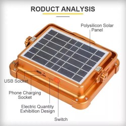 Soleil World - Proiector LED cu panou solar 200 W, 7662, tescomak.ro