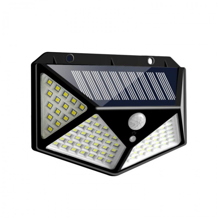 Soleil World - Lampa solara-100 led Cob, unghi de 270 de grade