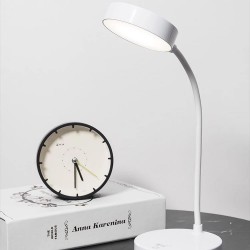 Soleil World - Lampa de studiu cu protectie a ochilor, pliabila, reincarcabila, baza rotunda, 8072, tescomak.ro