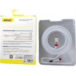 Andowl - Cablu plat pentru incarcare iPHONE/iPAD, 8353, tescomak.ro