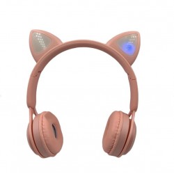 Casti Bluetooth 5.0 cu urechi de pisica pentru copii, 8832, tescomak.ro