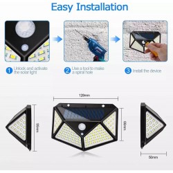 Soleil World - Lampa solara-100 led Cob, unghi de 270 de grade, 9334, tescomak.ro