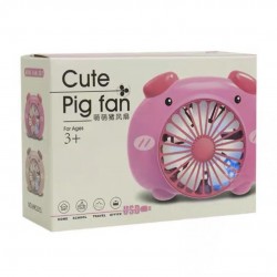 ROOD TRADE EXCLUSIV - Mini ventilator cu baterie reincarcabila Pig Fan, 9544, tescomak.ro