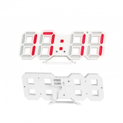 TESCOMAK - Ceas Decorativ 3D cu alarma, afisare ora, data, anul, temperatura, 9669, tescomak.ro