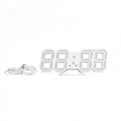 TESCOMAK - Ceas Decorativ 3D cu alarma, afisare ora, data, anul, temperatura, 9671, tescomak.ro