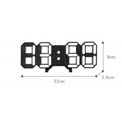 TESCOMAK - Ceas Decorativ 3D cu alarma, afisare ora, data, anul, temperatura, 9673, tescomak.ro